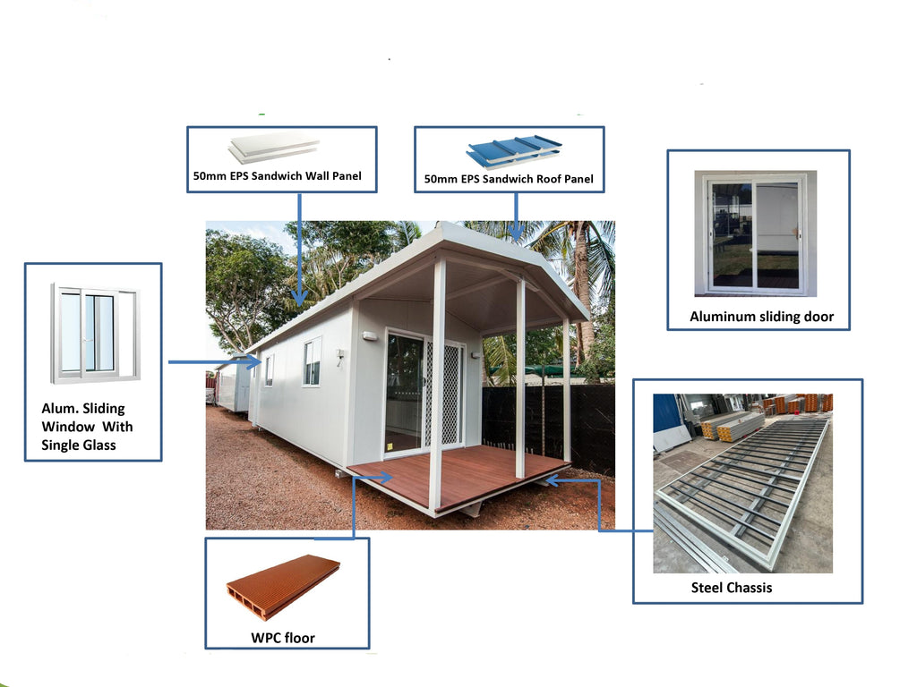 KLW-750 Cabin With Bathroom & Kitchen (320sqft)