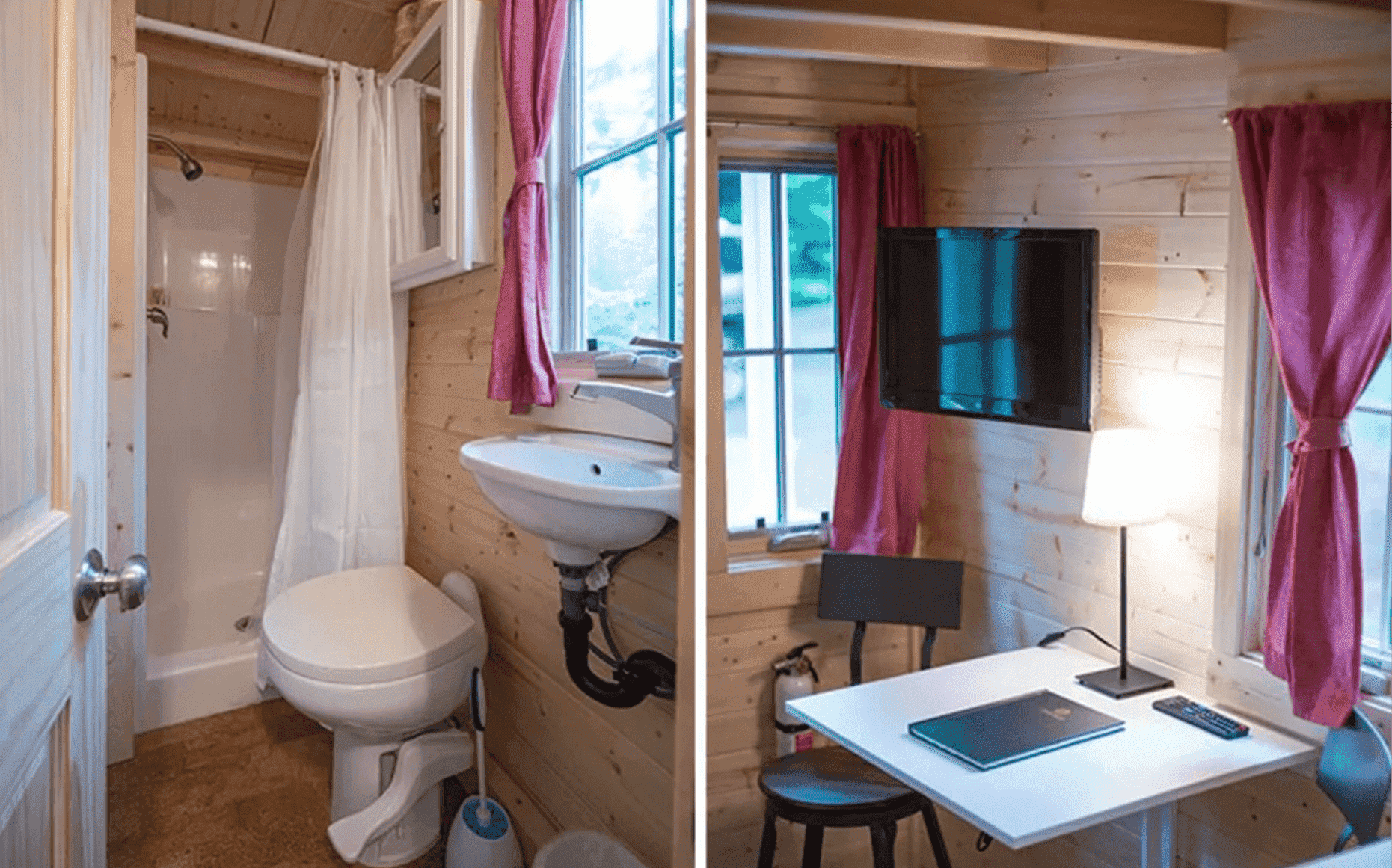 FVX-765 Tiny Mobile Home On Wheels With Bedroom, Bathroom & Kitchen (171 sq ft)