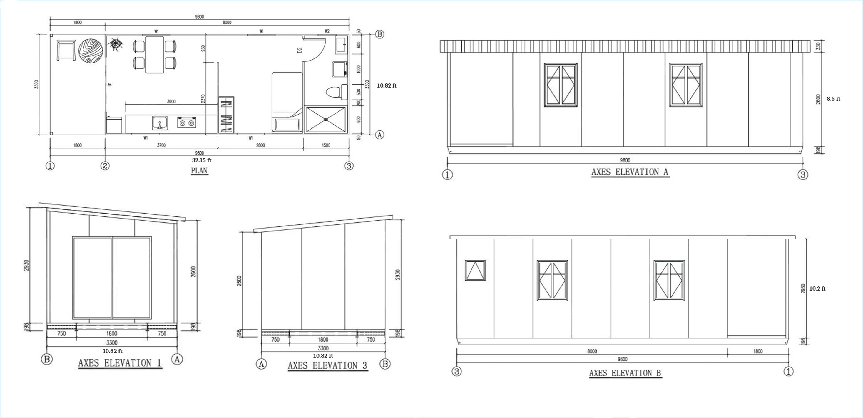 TXS-024 Tiny House (320sqft)