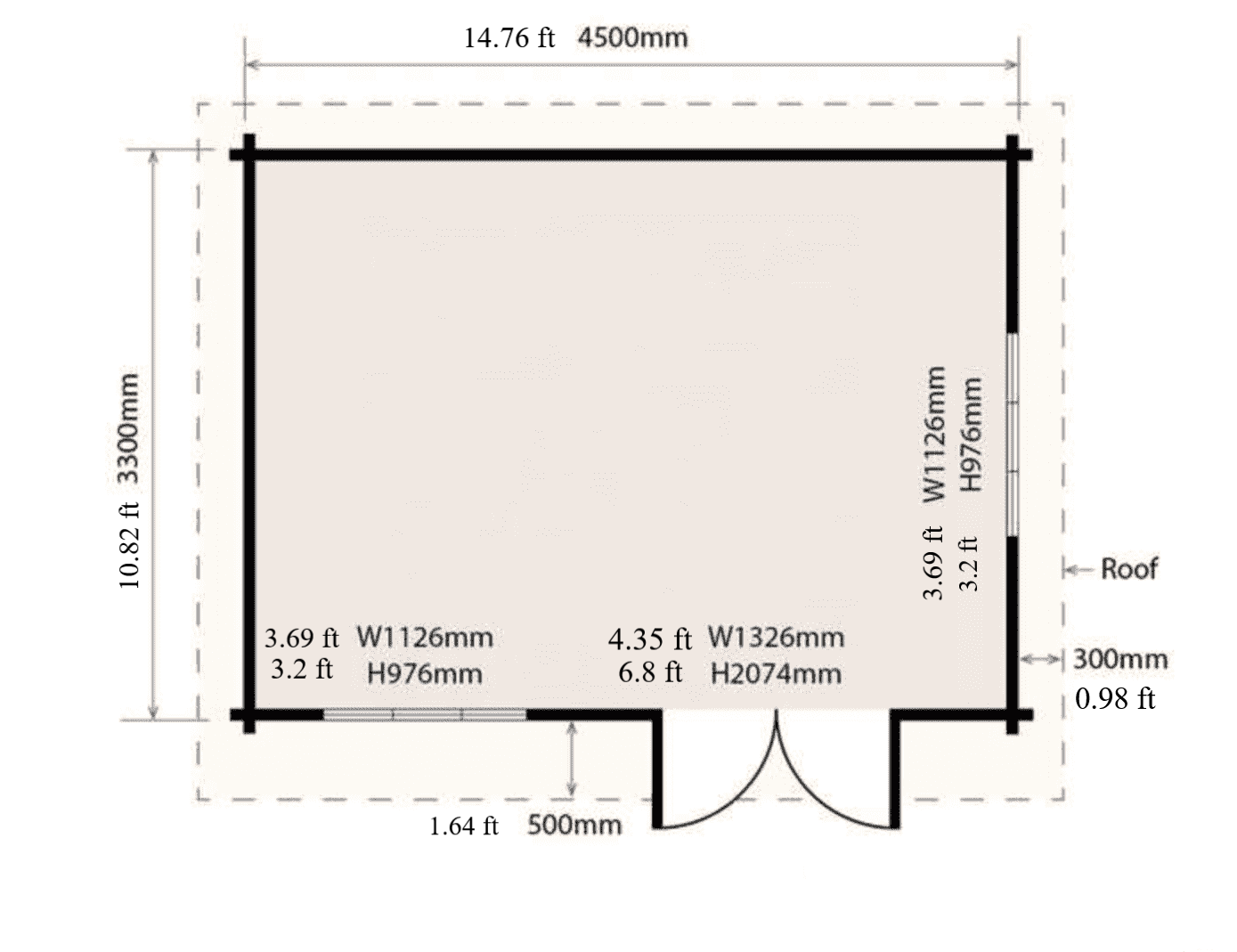 CST-088 Small Cabin Kit (160 sq ft)